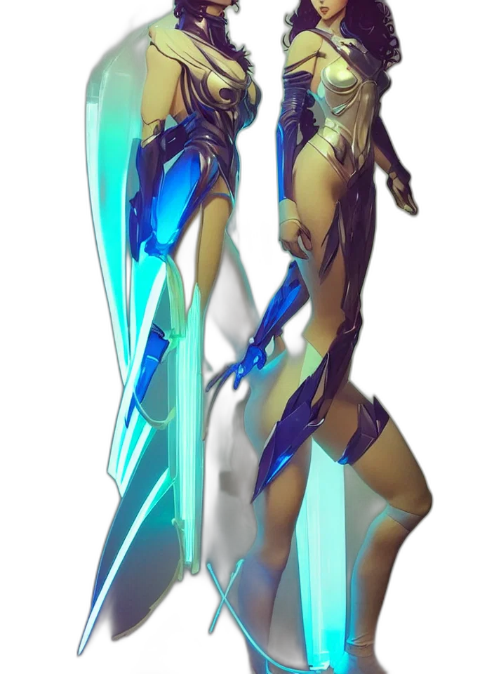 sword, weapon, staff, robot transparent PNG cut-out