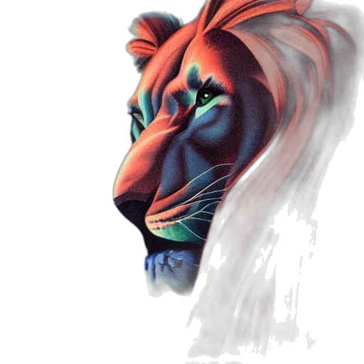 animal, face, creature, crown, watercolor, photorealistic, concept art, fantasy art transparent PNG cut-out