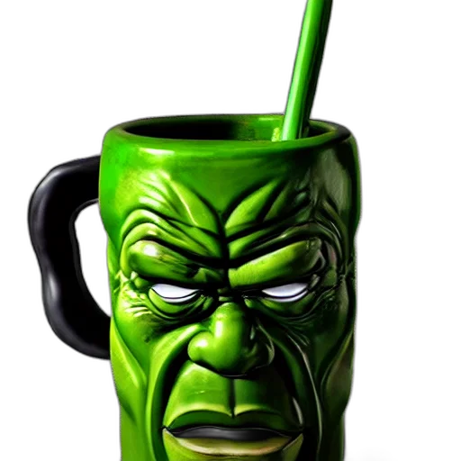 3d render, photorealistic, comic book art, concept art, green, closeup, photograph, glossy transparent PNG cut-out