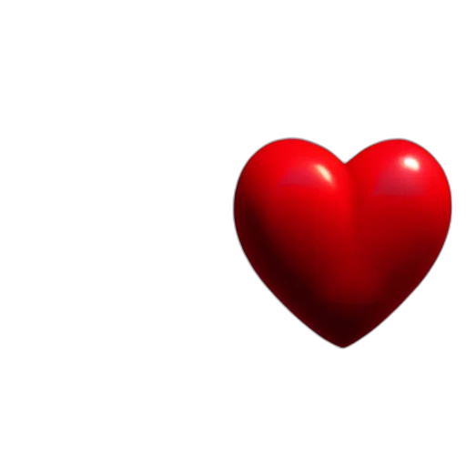 3d render, photorealistic, red, heart, name, ash, written, cute transparent PNG cut-out