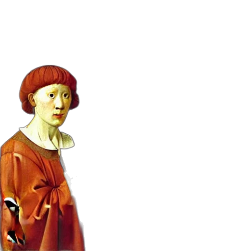 face, dress, staff, hat transparent PNG cut-out