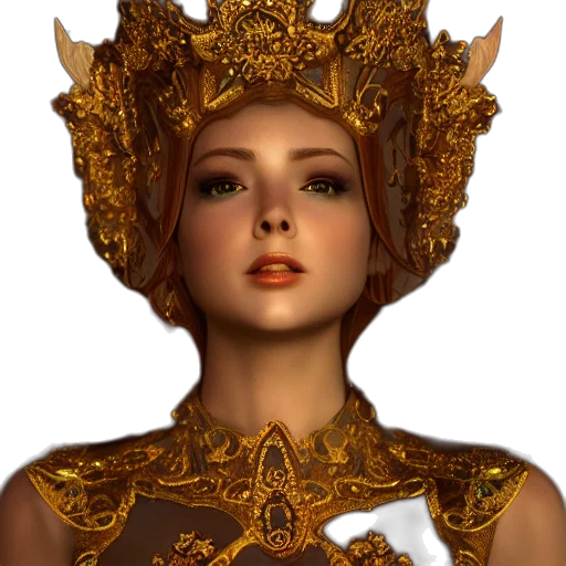 crown, jewelry, face, staff transparent PNG cut-out