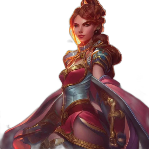 crown, fantasy art, concept art, comic book art, pixel art, red, golden, dark transparent PNG cut-out