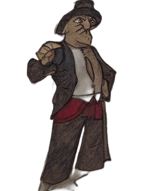 staff, jacket, hat, concept art transparent PNG cut-out