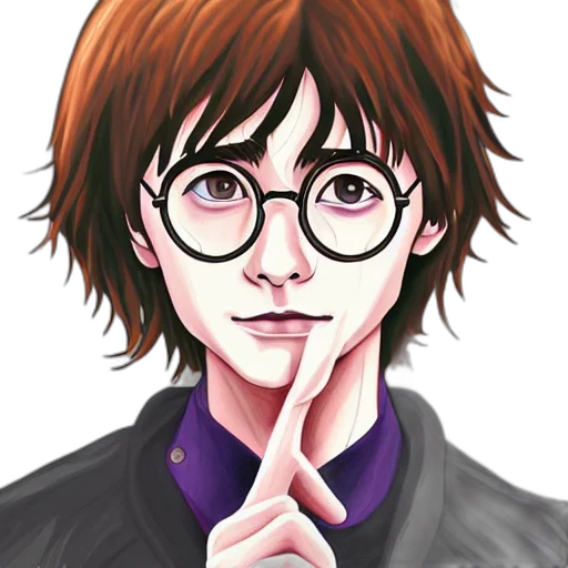 face, staff, cartoon, photorealistic, pixel art, anime, portrait, harry transparent PNG cut-out