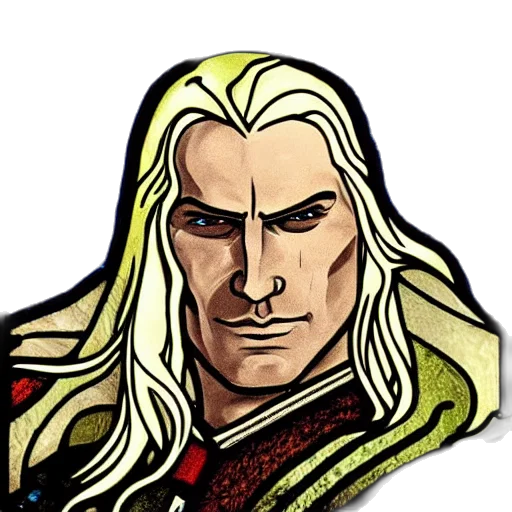 face, staff, hair, comic book art, pixel art, fantasy art, concept art, portrait transparent PNG cut-out