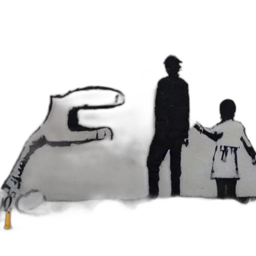 umbrella, robot, weapon, staff transparent PNG cut-out