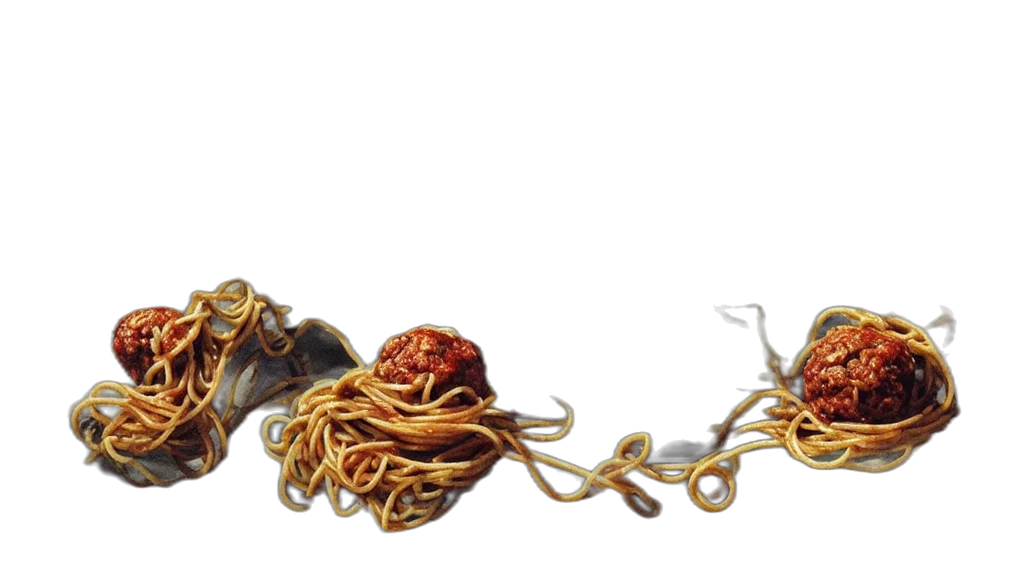 food, concept art, pixel art, photorealistic, 3d render, golden, earth tones, spaghetti transparent PNG cut-out