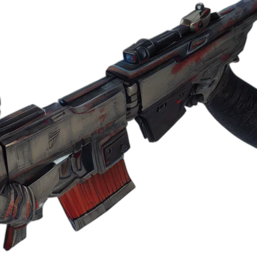 weapon, 3d render, concept art, russian transparent PNG cut-out