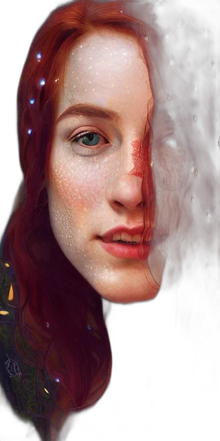 face, mask, robot, photorealistic, fantasy art, concept art, 3d render, outer space transparent PNG cut-out