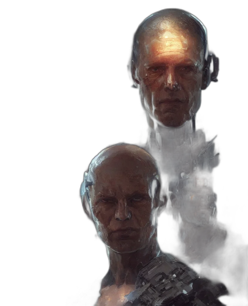 face, robot, mask, staff transparent PNG cut-out