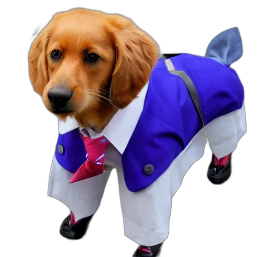 jacket, staff, animal, creature transparent PNG cut-out