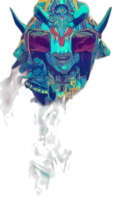 mask, face, dragon, crown transparent PNG cut-out