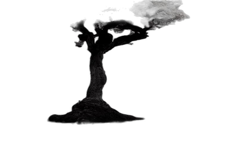 tree, hair, staff, dragon, concept art, fantasy art, pencil sketch, comic book art transparent PNG cut-out