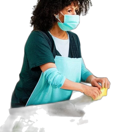 person, cutting, vegetables, while, wearing, ghostface, mask transparent PNG cut-out