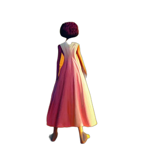 dress, jacket, staff, hair, concept art, 3d render, pixel art, photorealistic transparent PNG cut-out