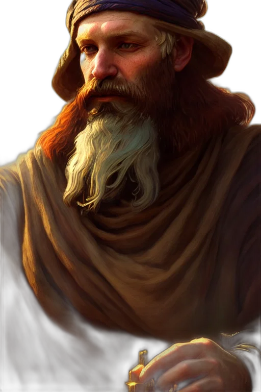 hat, face, staff, fantasy art transparent PNG cut-out