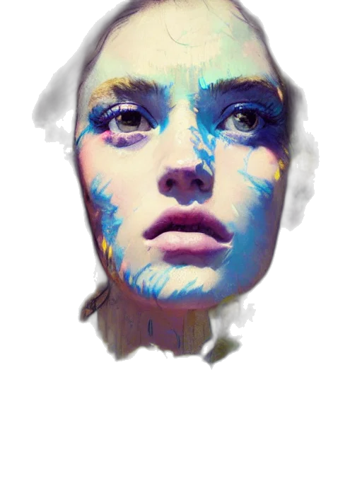 face, mask, robot, crown transparent PNG cut-out
