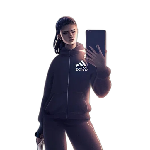 jacket, face, staff, robot transparent PNG cut-out