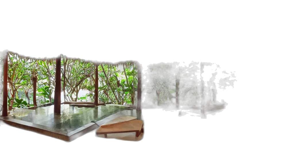 furniture, tree, umbrella, building transparent PNG cut-out