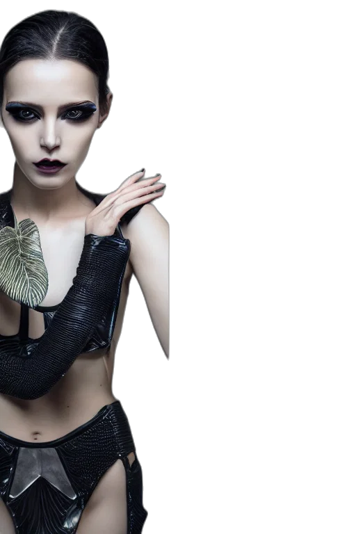 mask, jewelry, cyberpunk, fantasy art, concept art, photorealistic, dark, monochrome transparent PNG cut-out