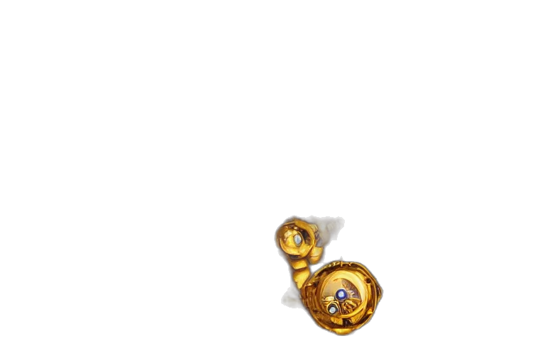 jewelry, crown, weapon, staff, 3d render, concept art, photorealistic, golden transparent PNG cut-out