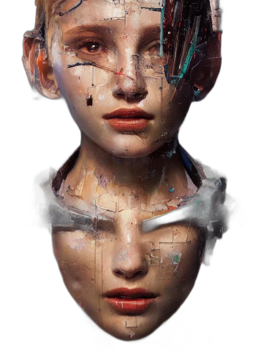 face, mask, robot, jewelry transparent PNG cut-out