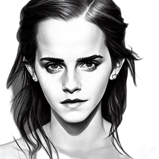 face, photorealistic, cartoon, concept art, fantasy art, neon lights, monochrome, drawing transparent PNG cut-out