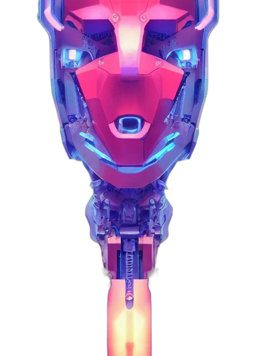 robot, weapon, staff, bottle transparent PNG cut-out