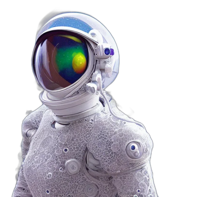 robot, jacket, mask, staff transparent PNG cut-out