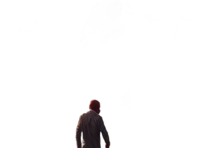 jacket, robot, creature, staff, concept art, 3d render, pixel art, photorealistic transparent PNG cut-out