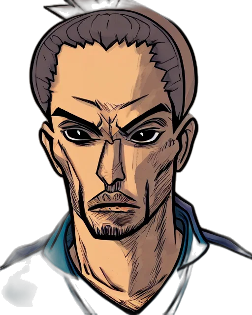 face, staff, comic book art, cartoon transparent PNG cut-out
