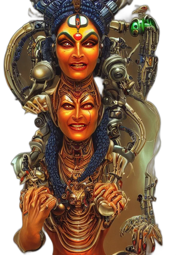 jewelry, robot, mask, face, concept art, fantasy art, comic book art, photorealistic transparent PNG cut-out