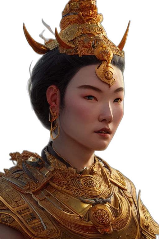 crown, face, staff, dragon, fantasy art, concept art, photorealistic, 3d render transparent PNG cut-out