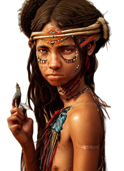 staff, jewelry, face, mask, concept art, fantasy art, photorealistic, comic book art transparent PNG cut-out