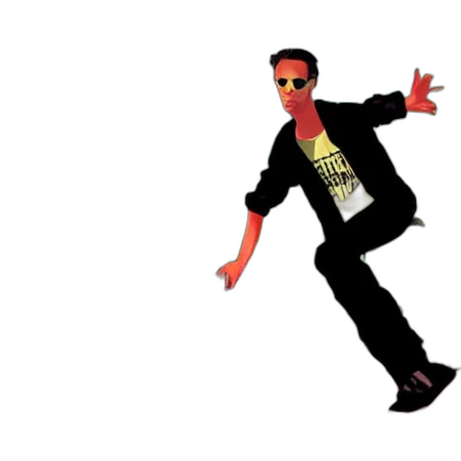 jacket, pixel art, 3d render, cartoon, concept art, tony, hawk, neo transparent PNG cut-out