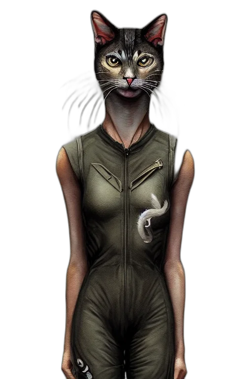 dress, animal, concept art, fantasy art, photorealistic, cyberpunk, epic, professional transparent PNG cut-out