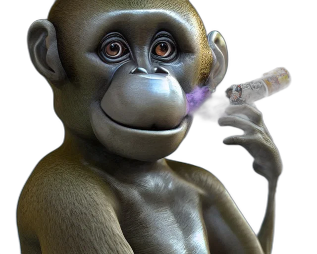 animal, staff, photorealistic, 3d render, concept art, monkey, space, suit transparent PNG cut-out