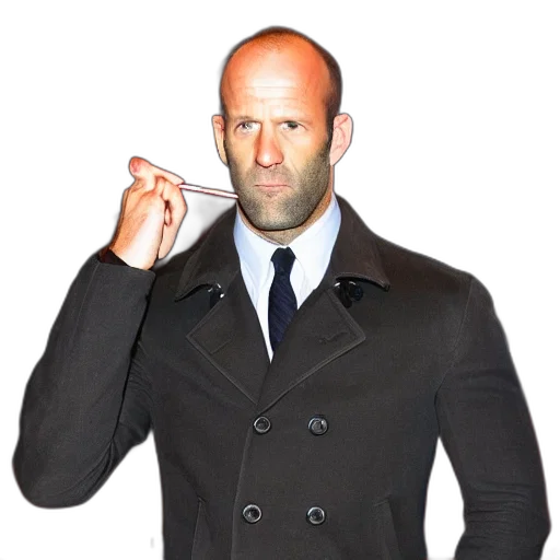 jacket, staff, animal, weapon transparent PNG cut-out