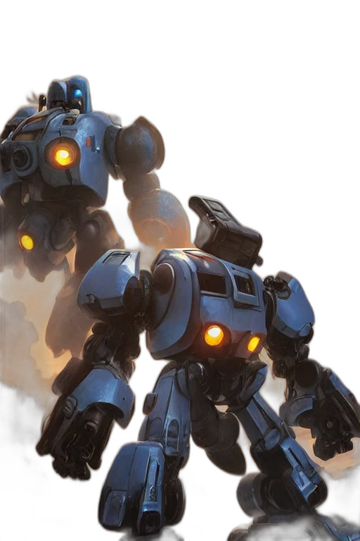 robot, weapon, concept art, 3d render, mechwarrior, mercenaries, mech, megaman transparent PNG cut-out