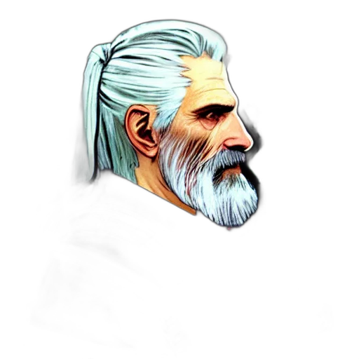 face, mask, staff, hair, concept art, pixel art, fantasy art, 3d render transparent PNG cut-out
