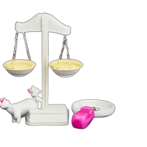 jewelry, furniture, 3d render, concept art, set, balance, scales, weights transparent PNG cut-out