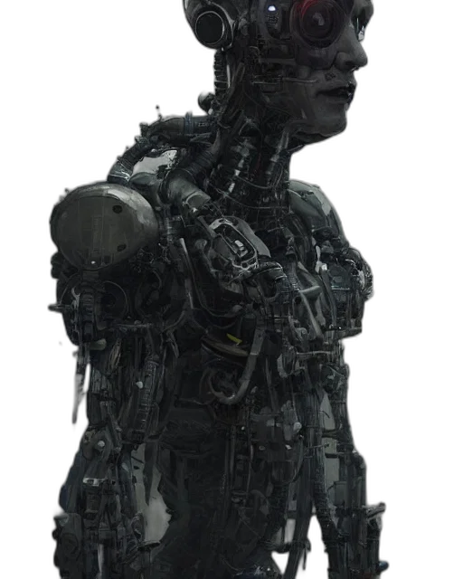 robot, face, creature, animal transparent PNG cut-out