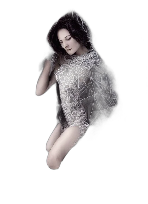 dress, creature, photorealistic, fantasy art transparent PNG cut-out