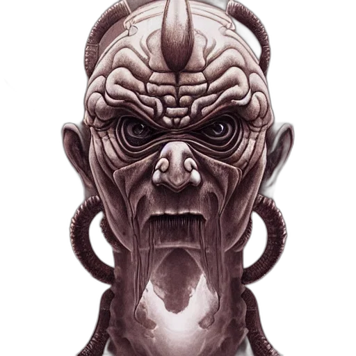 face, creature, mask, robot transparent PNG cut-out