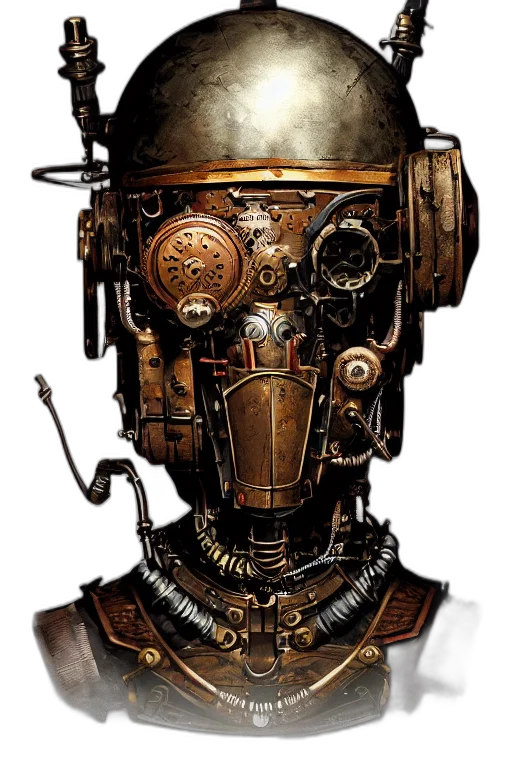 robot, mask, face, staff transparent PNG cut-out