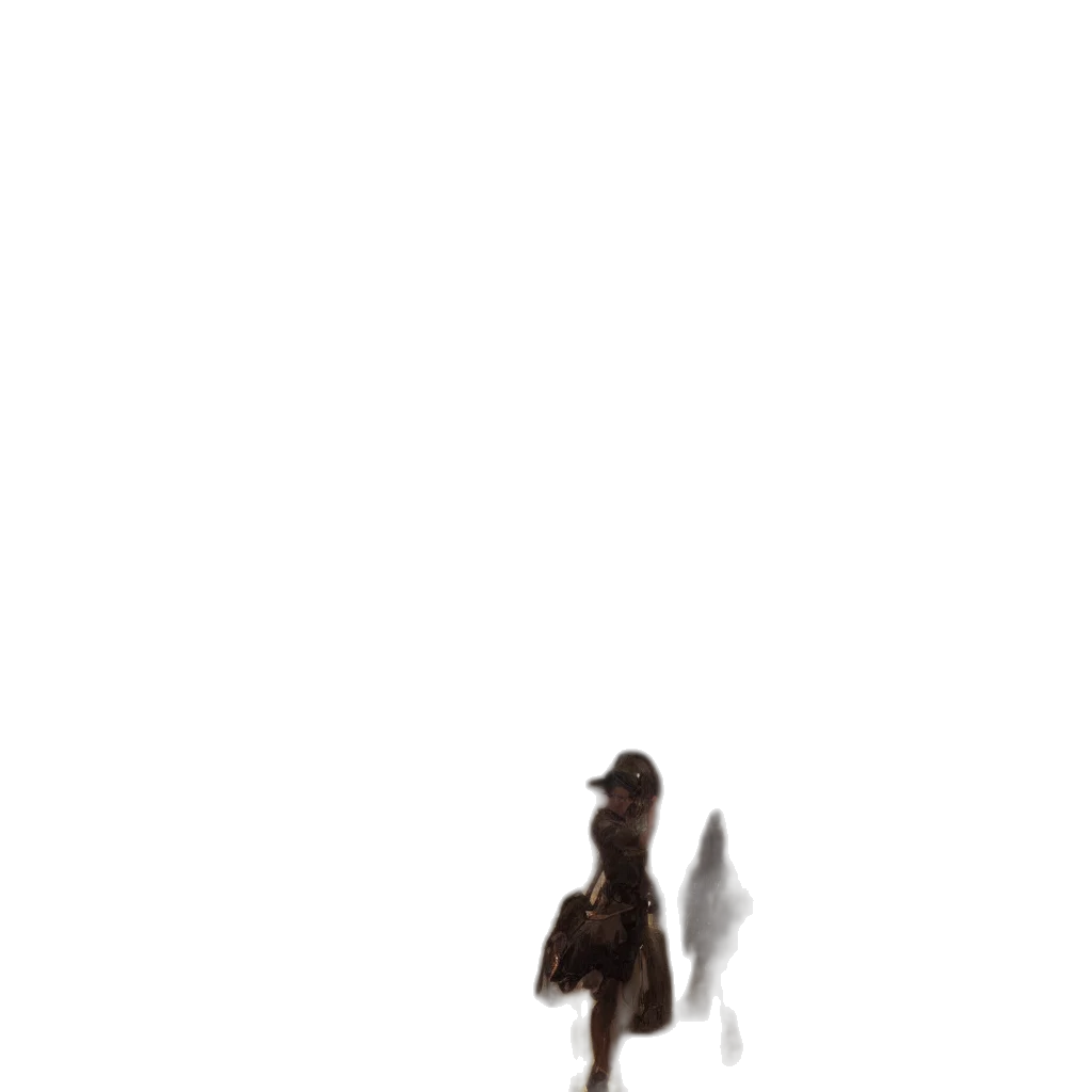 dress, robot, creature, sword transparent PNG cut-out