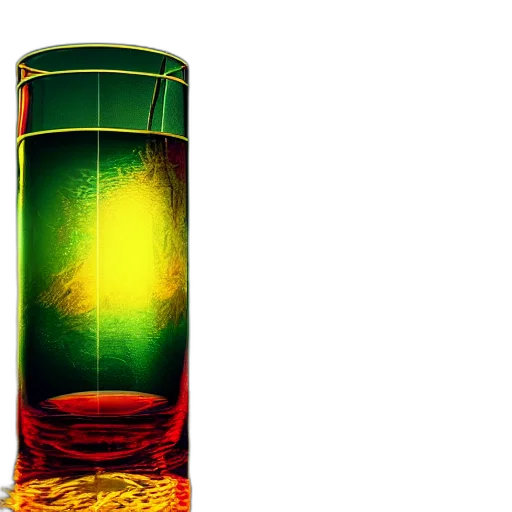 bottle, crown, 3d render, photorealistic transparent PNG cut-out