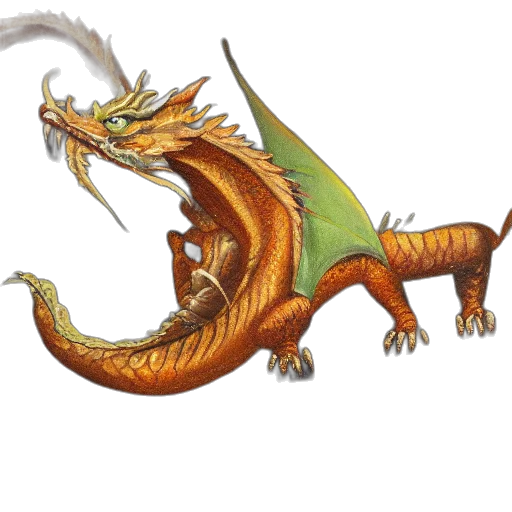 dragon, staff, creature, animal, concept art, fantasy art, 3d render, pixel art transparent PNG cut-out
