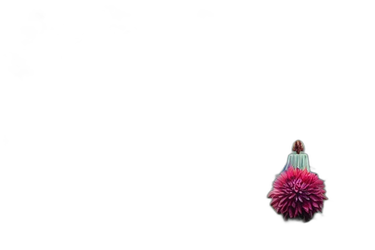 flower, umbrella, crown, bottle, 3d render, photorealistic, vaporwave, pixel art transparent PNG cut-out